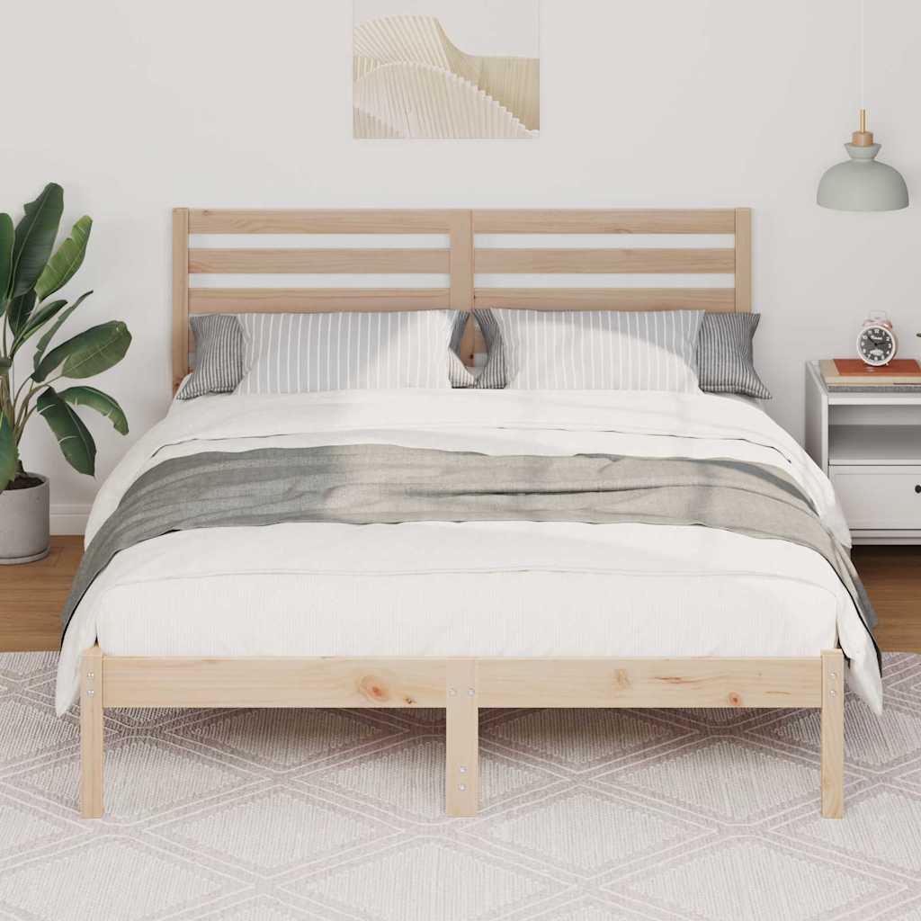 Cadre de lit Marron 120 x 200 cm Bois massif en pin - XIOS