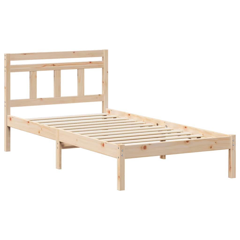 Cadre de lit Marron 75 x 190 cm Pin massif - XIOS