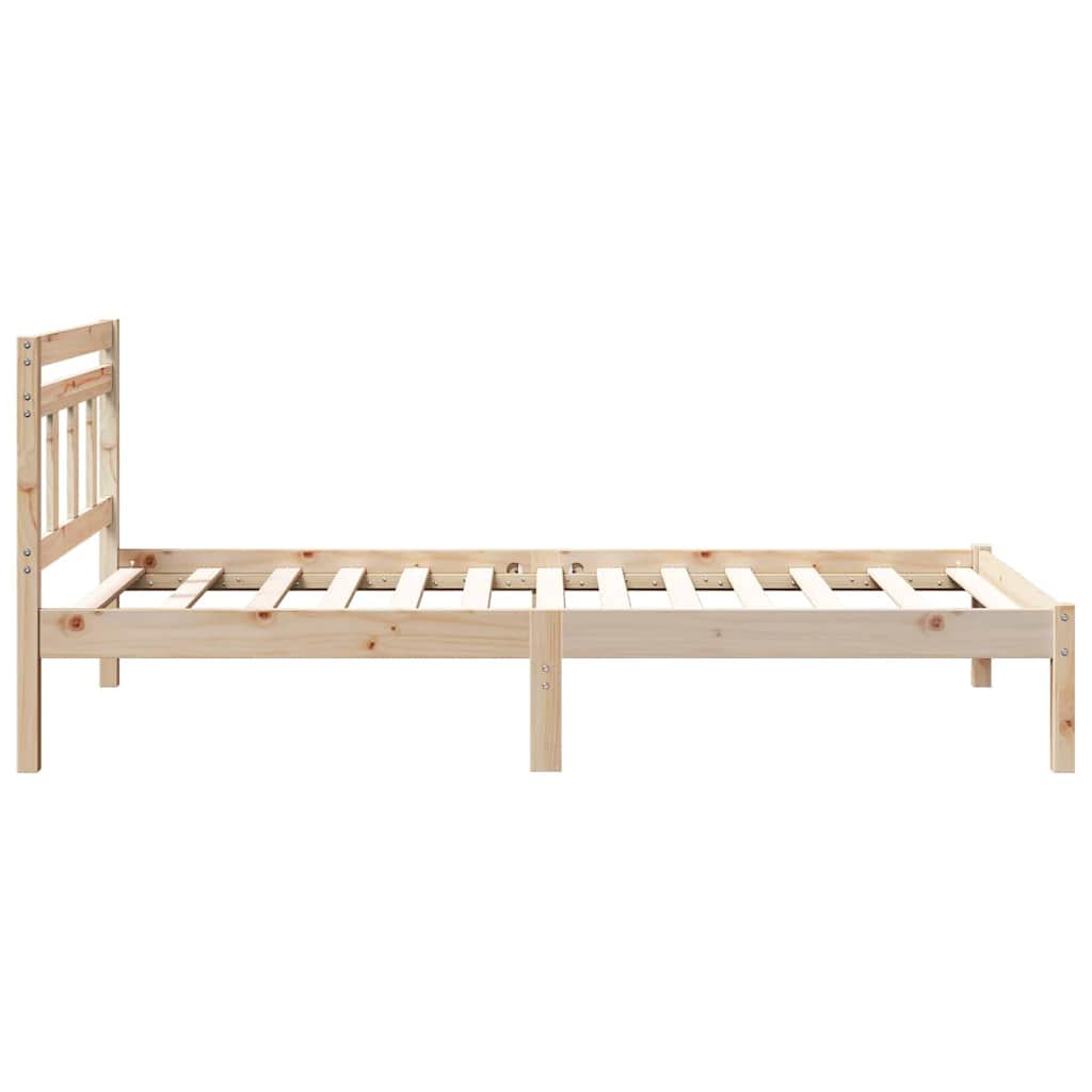 Cadre de lit Marron 75 x 190 cm Pin massif - XIOS