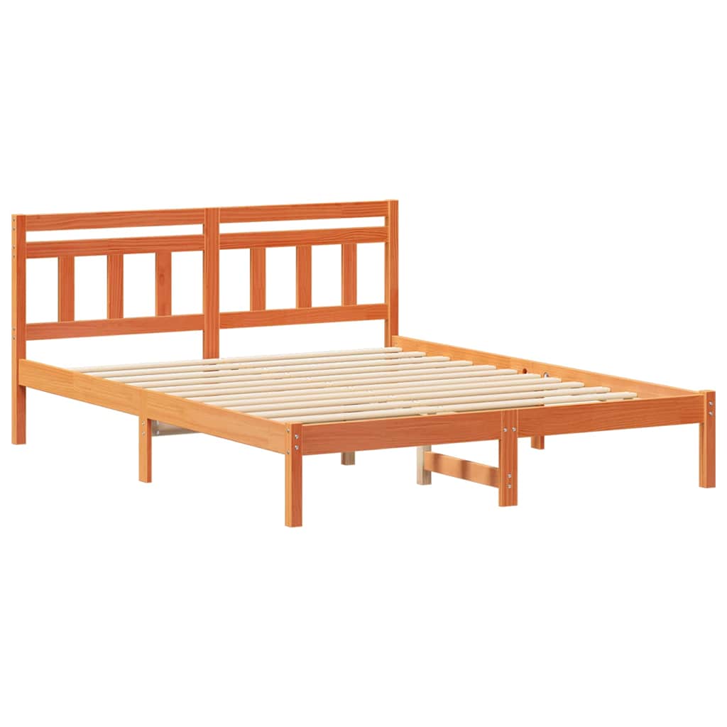 Cadre de lit Marron 160 x 200 cm Pin massif - XIOS