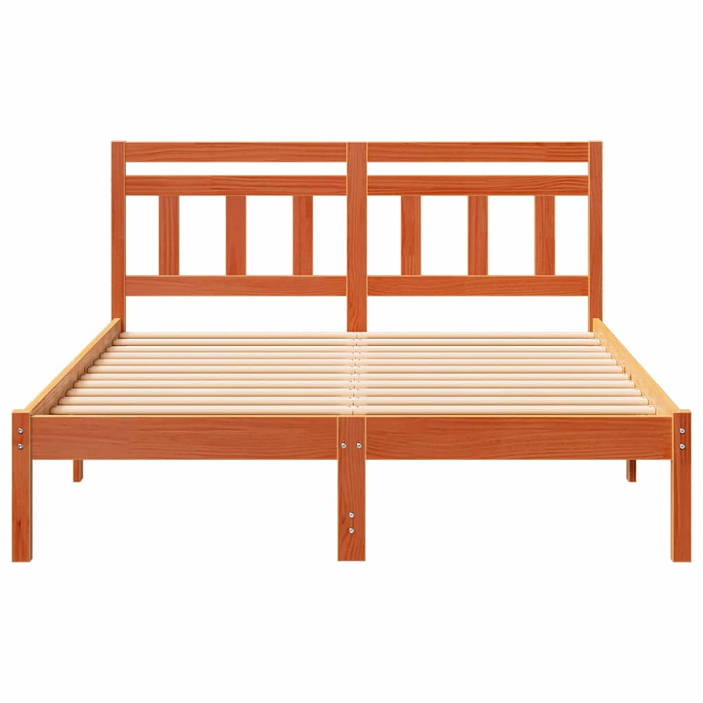 Cadre de lit Marron 120 x 190 cm Pin massif - XIOS