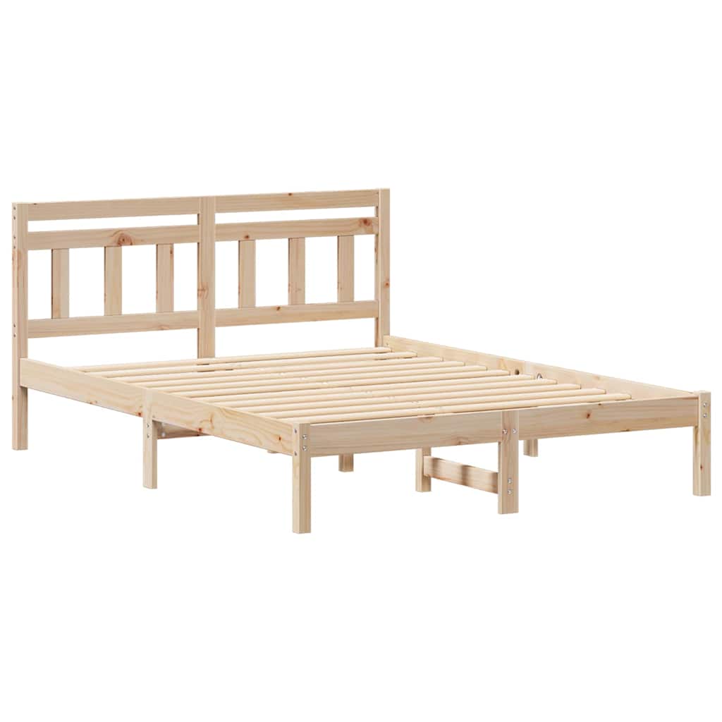 Cadre de lit Marron 140 x 190 cm Pin massif - XIOS
