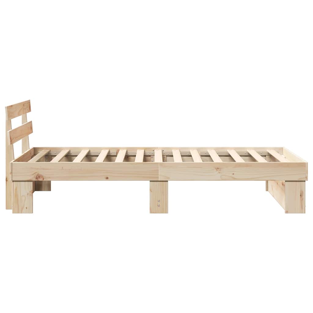 Cadre de lit Marron 80 x 200 cm Bois massif en pin - XIOS