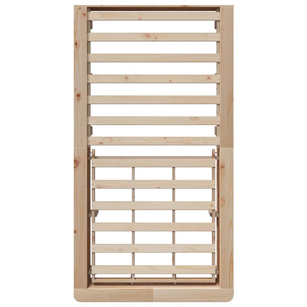 Cadre de lit Cire marron 75 x 190 cm Bois de pin massif - XIOS