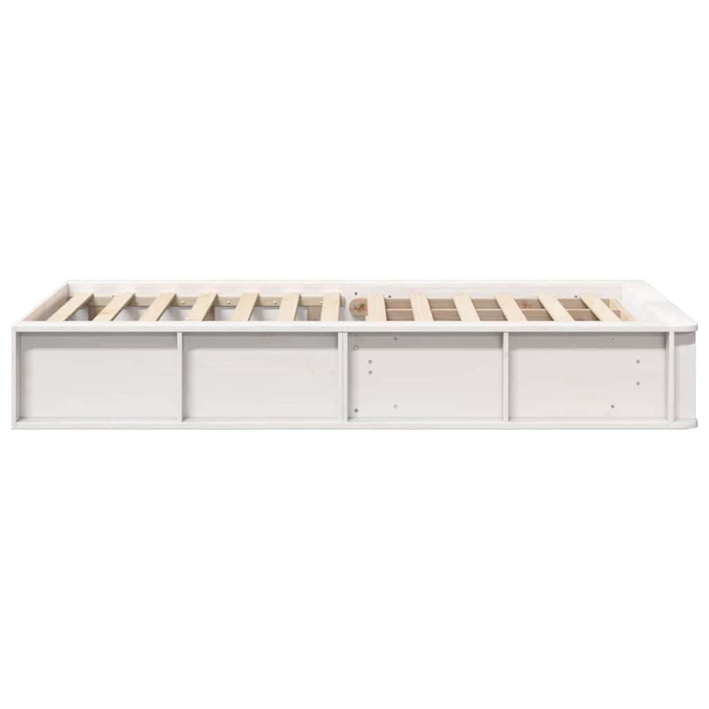 Cadre de lit Blanc 75 x 190 cm Bois de pin massif - XIOS