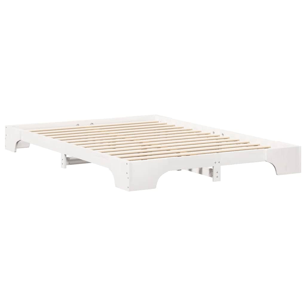 Cadre de lit Blanc 140 x 210 cm Pin massif - XIOS