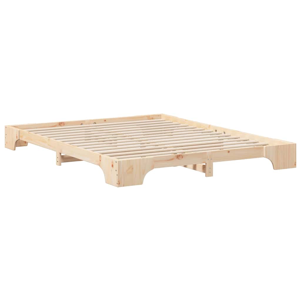 Cadre de lit Marron 160 x 210 cm Pin massif - XIOS