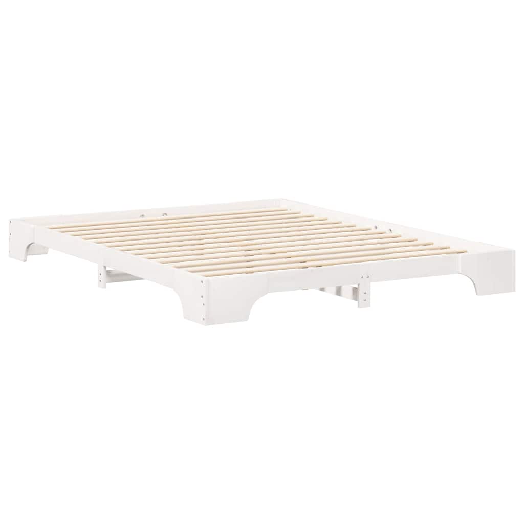 Cadre de lit Blanc 160 x 210 cm Pin massif - XIOS
