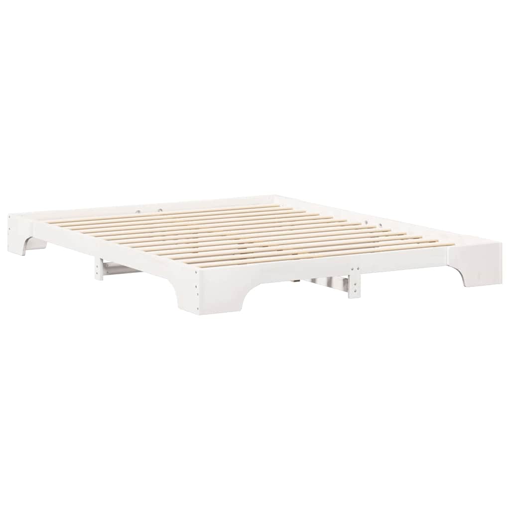 Cadre de lit Blanc 160 x 210 cm Pin massif - XIOS