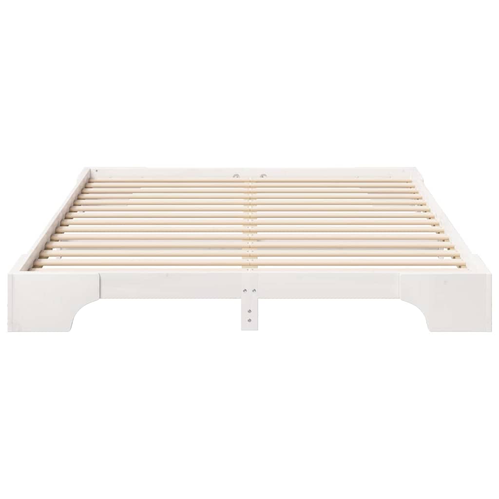 Cadre de lit Blanc 160 x 210 cm Pin massif - XIOS
