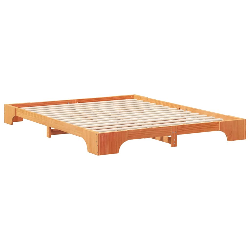 Cadre de lit Marron 160 x 210 cm Pin massif - XIOS