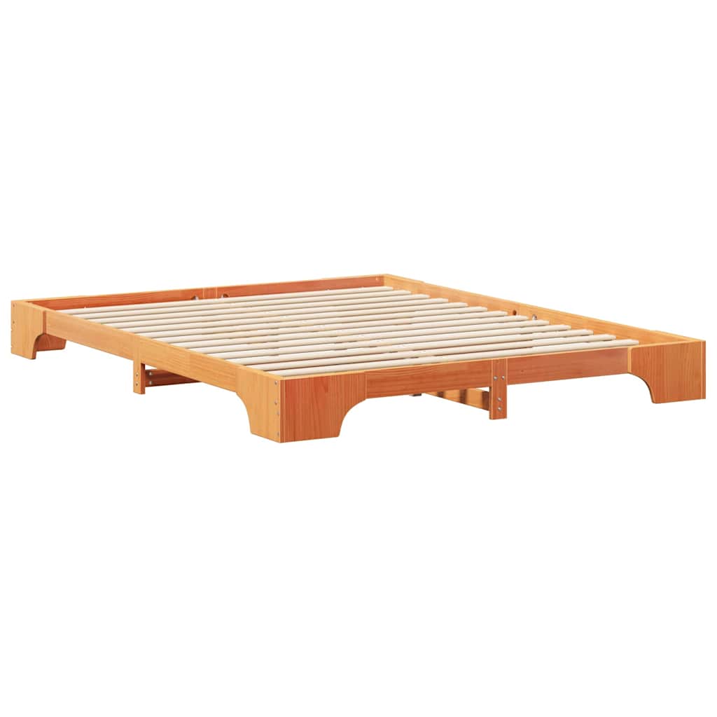 Cadre de lit Marron 160 x 210 cm Pin massif - XIOS