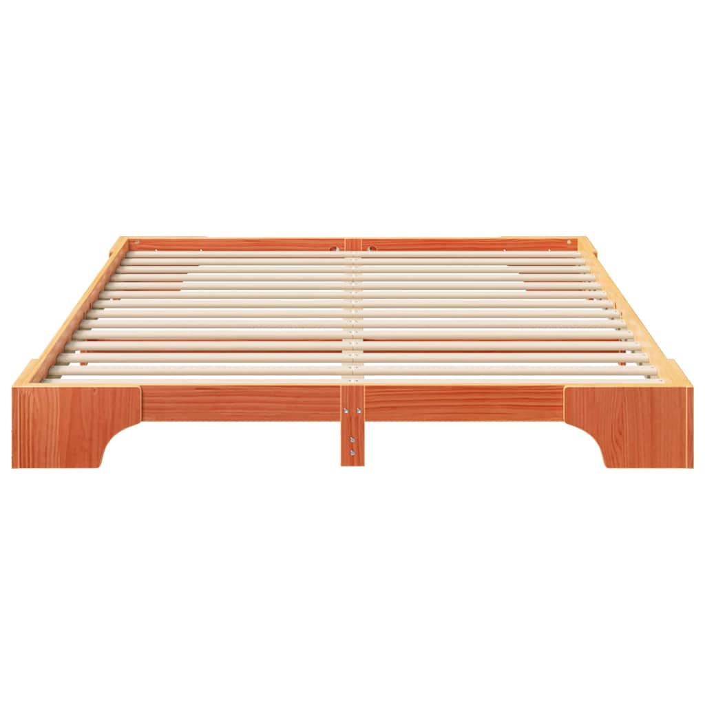 Cadre de lit Marron 160 x 210 cm Pin massif - XIOS