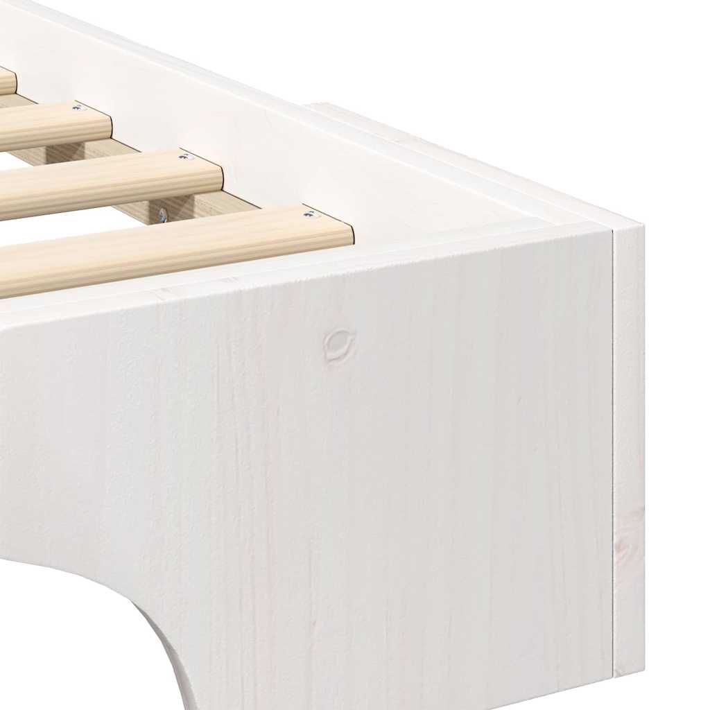 Cadre de lit Blanc 180 x 210 cm Pin massif - XIOS