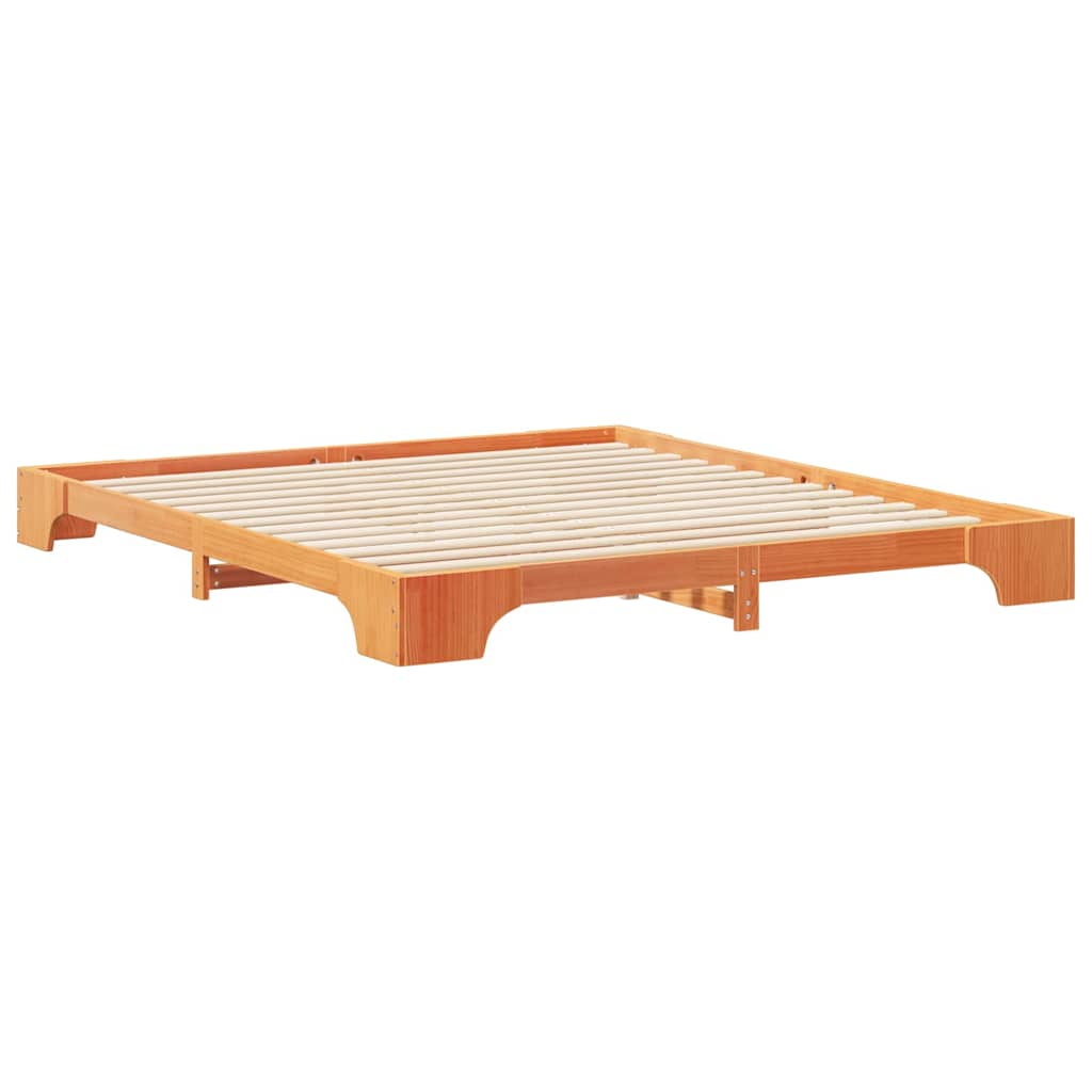 Cadre de lit Marron 180 x 210 cm Pin massif - XIOS