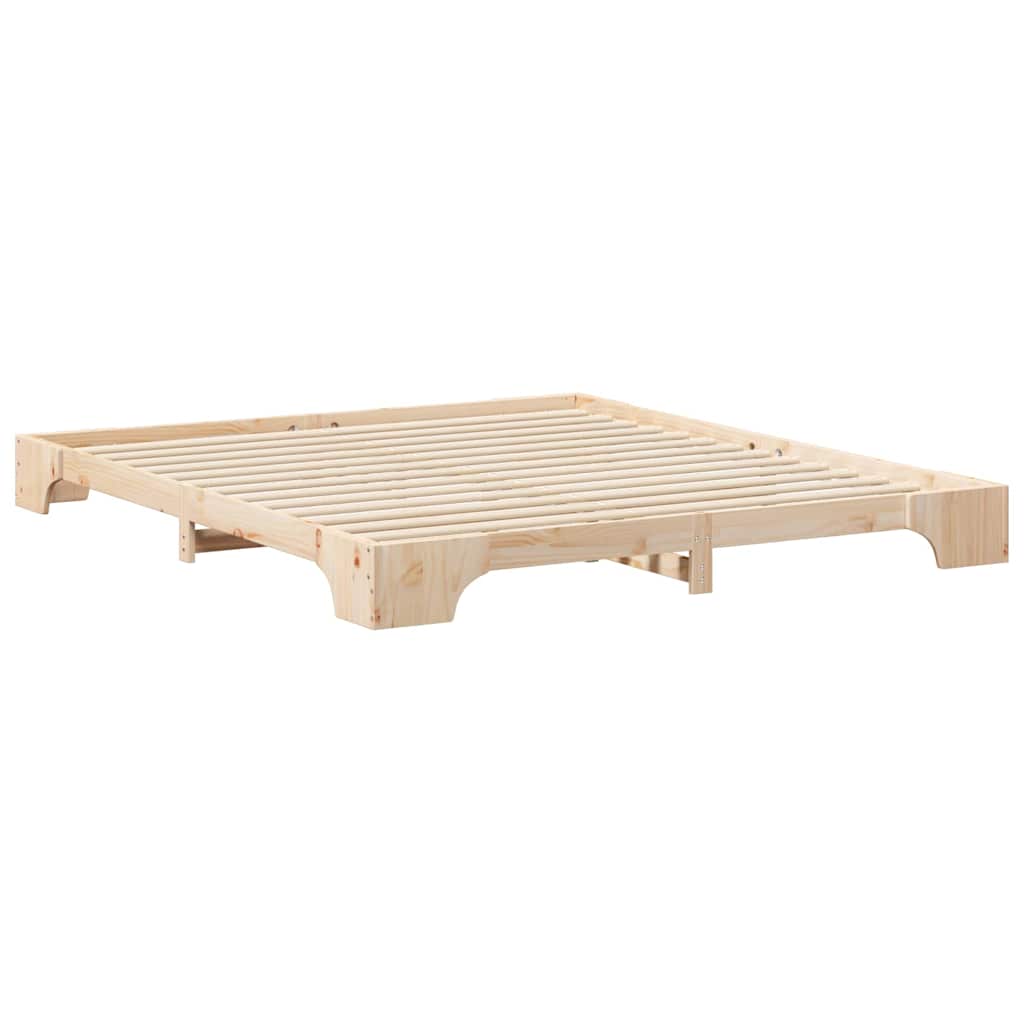 Cadre de lit Marron 200 x 210 cm Pin massif - XIOS