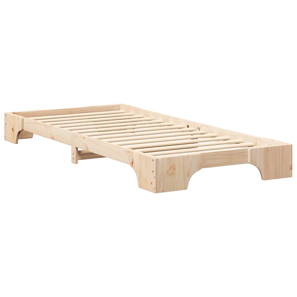 Cadre de lit Marron 80 x 220 cm Pin massif - XIOS