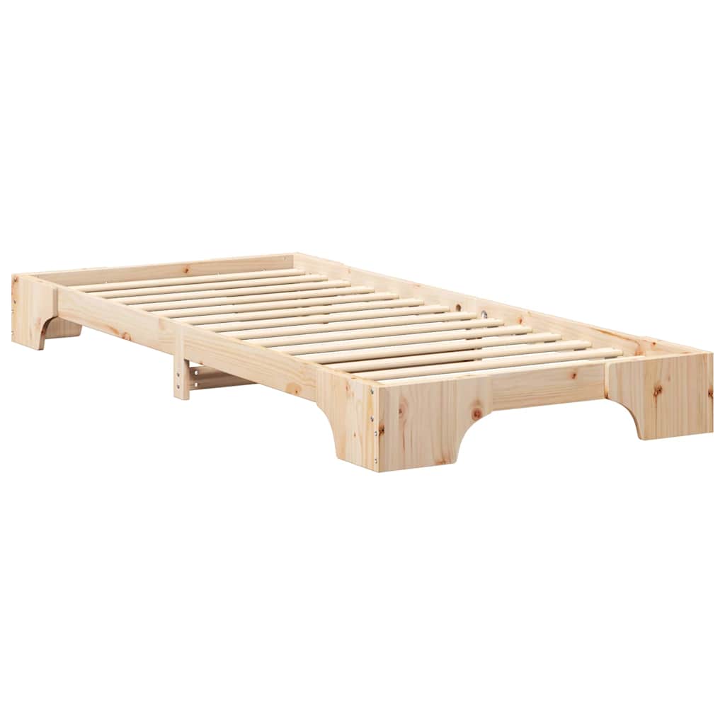 Cadre de lit Marron 80 x 220 cm Pin massif - XIOS