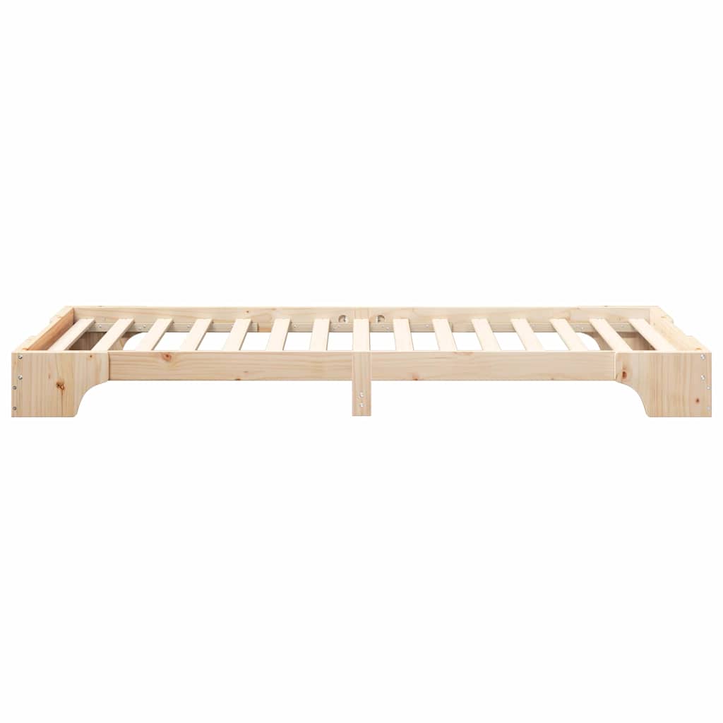 Cadre de lit Marron 90 x 220 cm Pin massif - XIOS