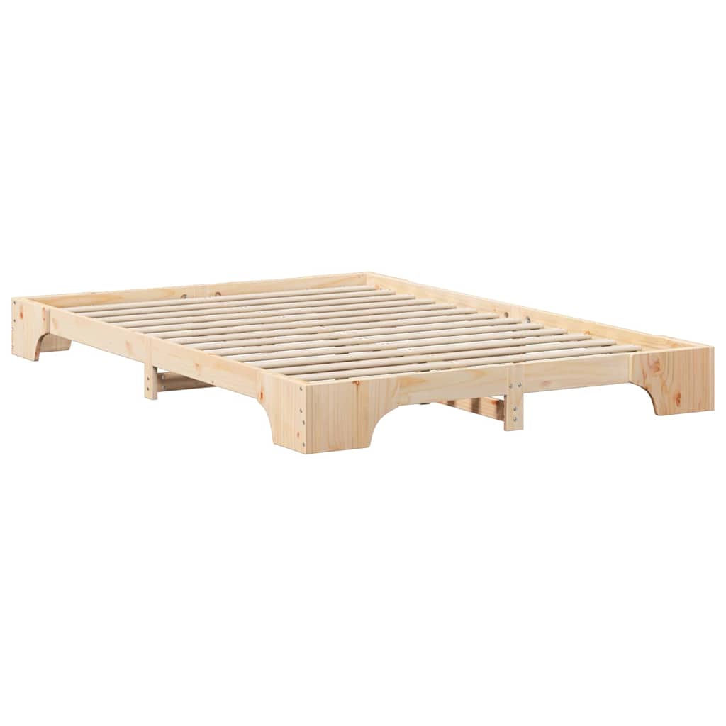 Cadre de lit Marron 140 x 220 cm Pin massif - XIOS