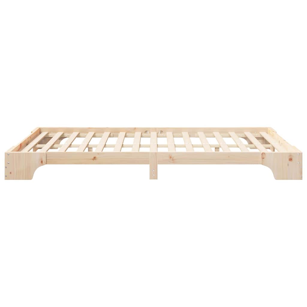 Cadre de lit Marron 140 x 220 cm Pin massif - XIOS