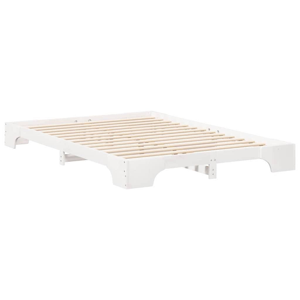 Cadre de lit Blanc 140 x 220 cm Pin massif - XIOS