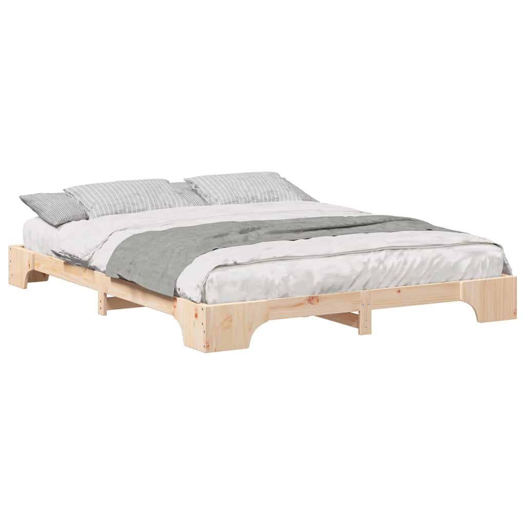 Cadre de lit Marron 160 x 220 cm Pin massif - XIOS