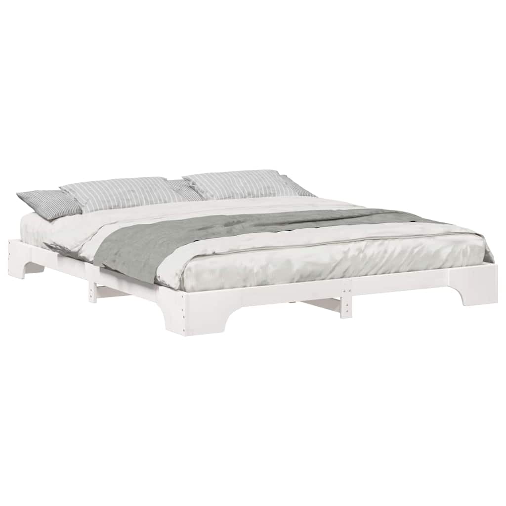 Cadre de lit Blanc 180 x 220 cm Pin massif - XIOS