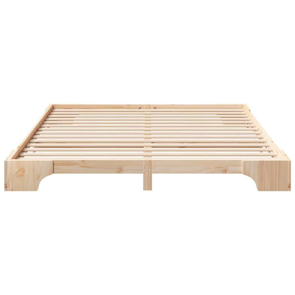 Cadre de lit Marron 200 x 220 cm Pin massif - XIOS