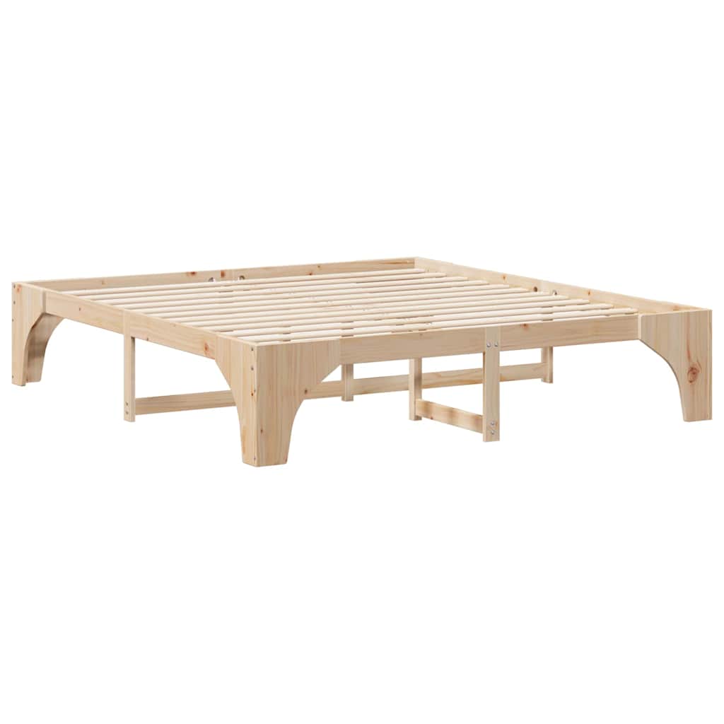 Cadre de lit Marron 180 x 200 cm Pin massif - XIOS
