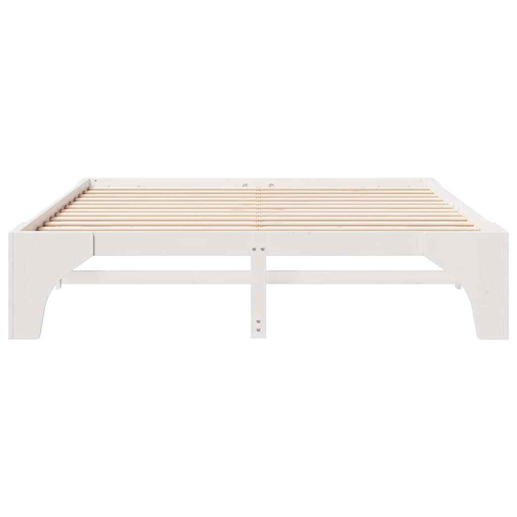 Cadre de lit Blanc 180 x 200 cm Pin massif - XIOS