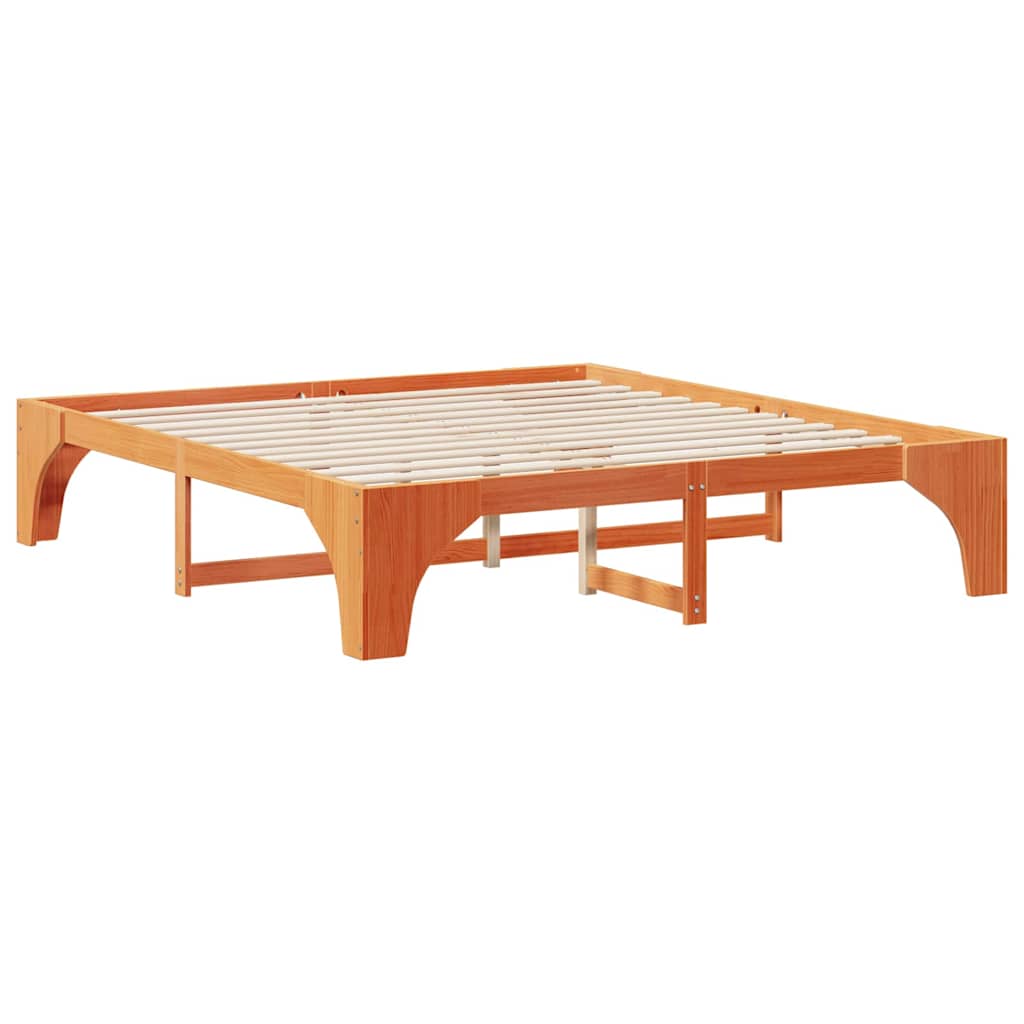 Cadre de lit Marron 180 x 200 cm Pin massif - XIOS