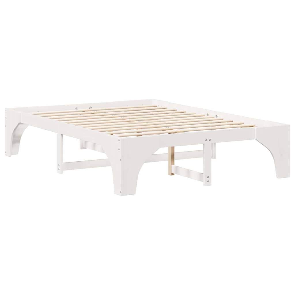 Cadre de lit Blanc 160 x 200 cm Pin massif - XIOS