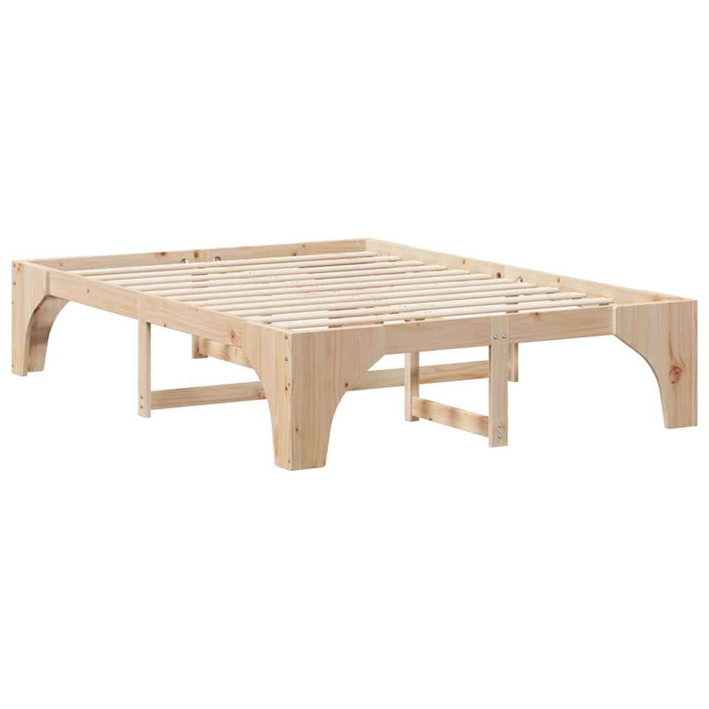 Cadre de lit Marron 150 x 200 cm Pin massif - XIOS