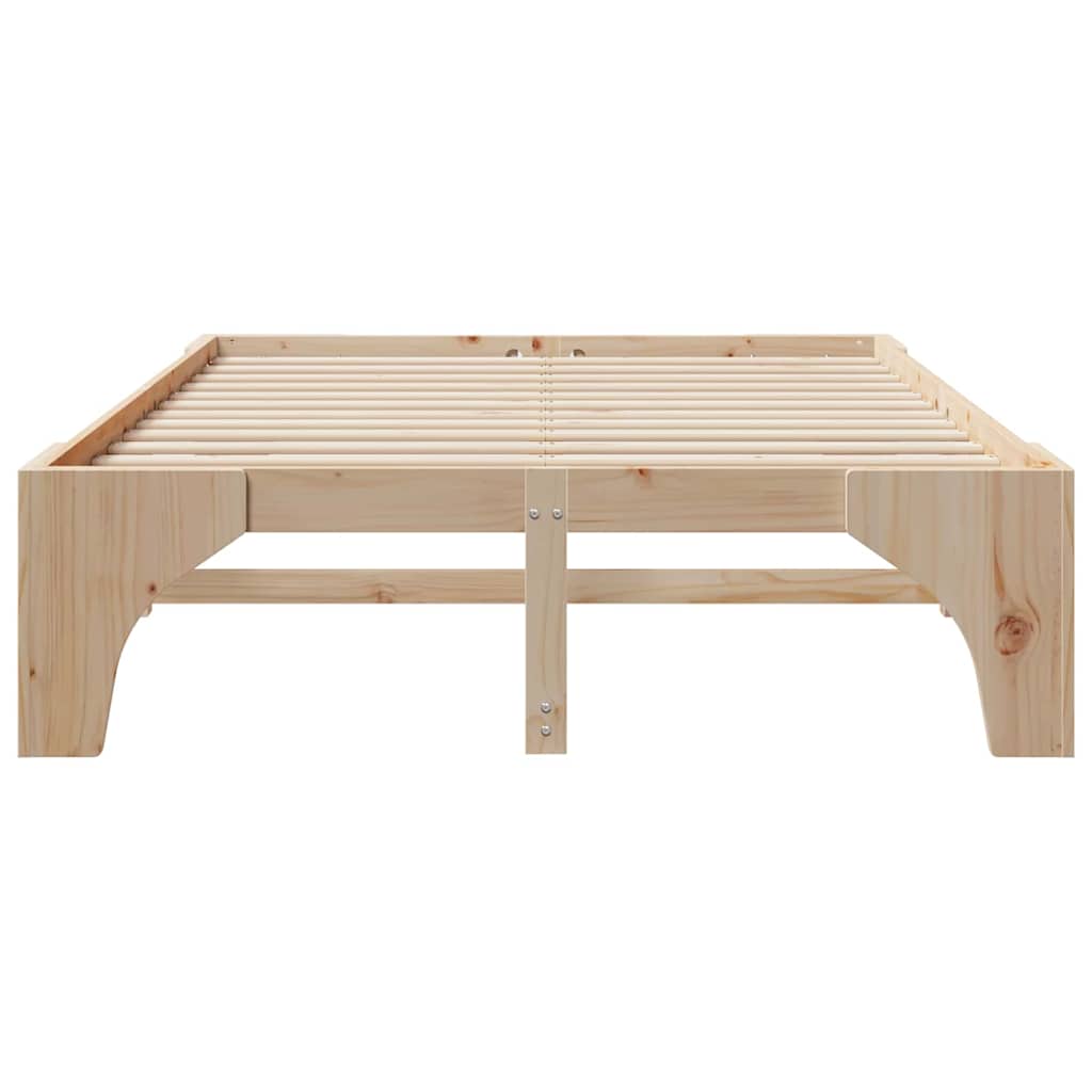Cadre de lit Marron 150 x 200 cm Pin massif - XIOS