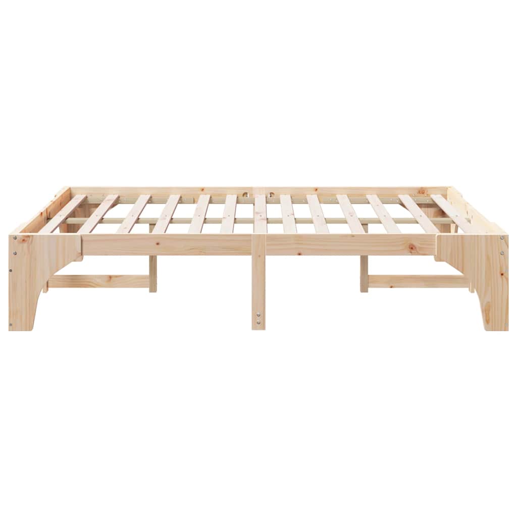 Cadre de lit Marron 150 x 200 cm Pin massif - XIOS