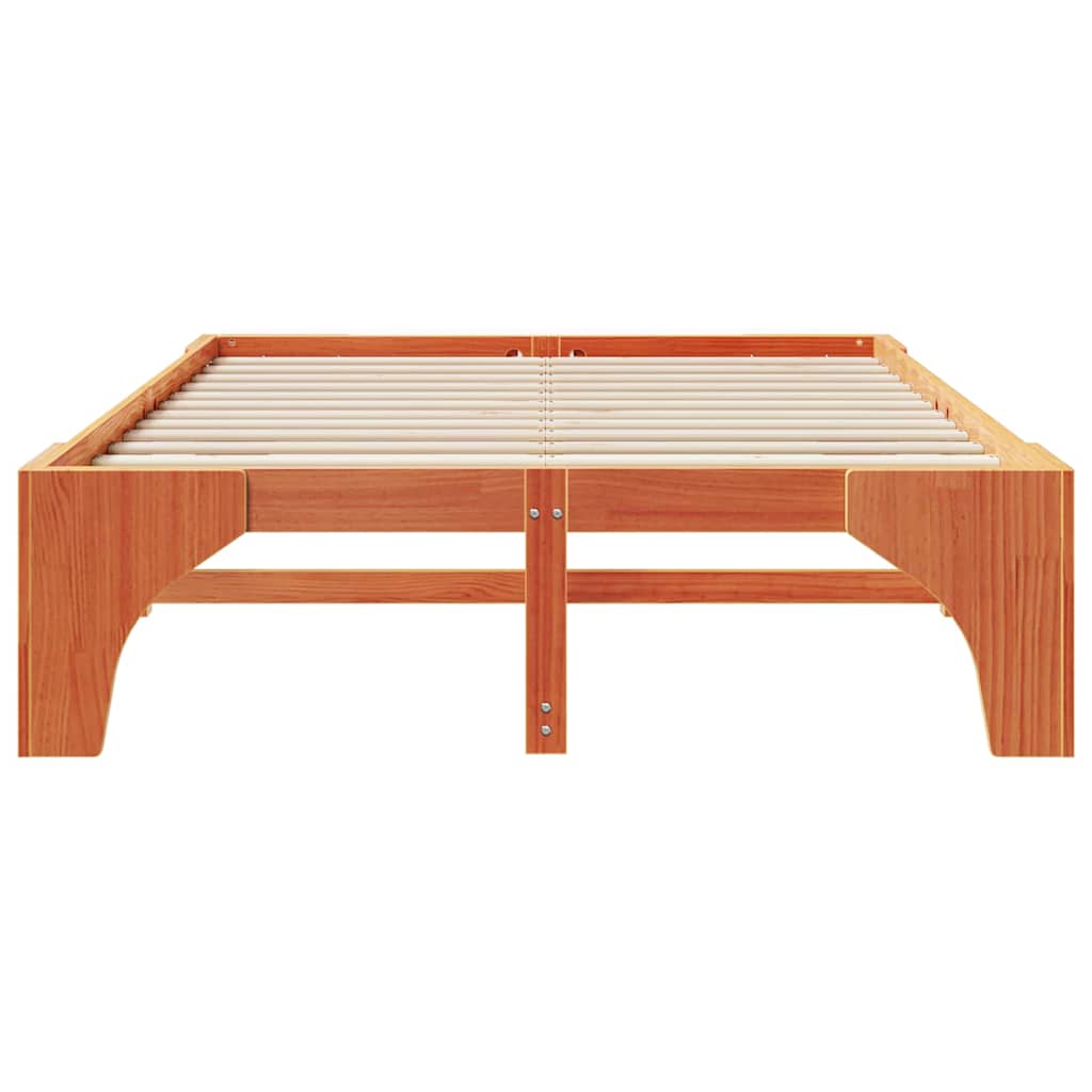 Cadre de lit Marron 150 x 200 cm Pin massif - XIOS