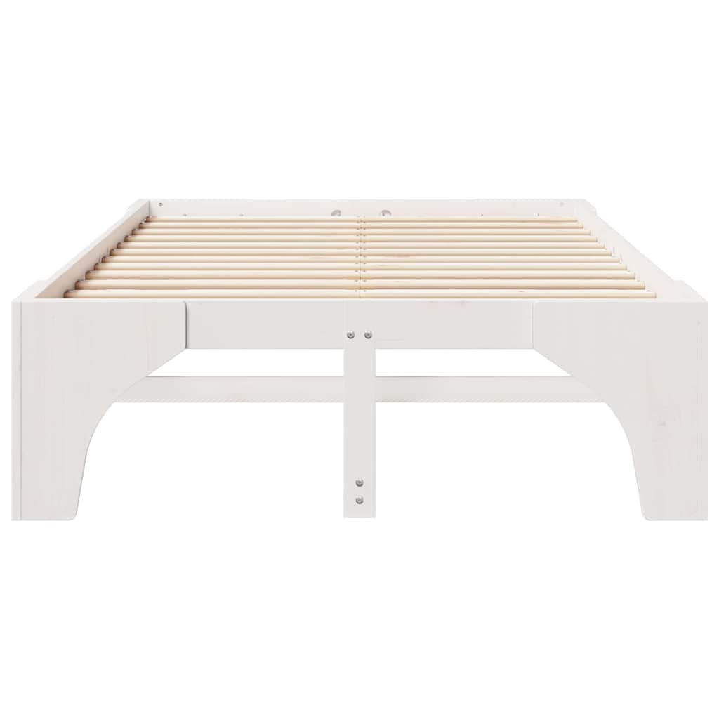 Cadre de lit Blanc 120 x 190 cm Pin massif - XIOS