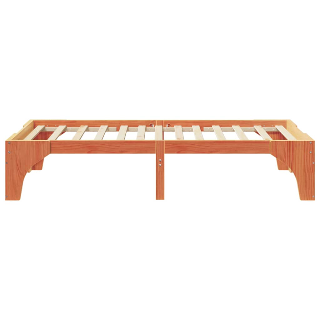 Cadre de lit Marron 100 x 200 cm Pin massif - XIOS