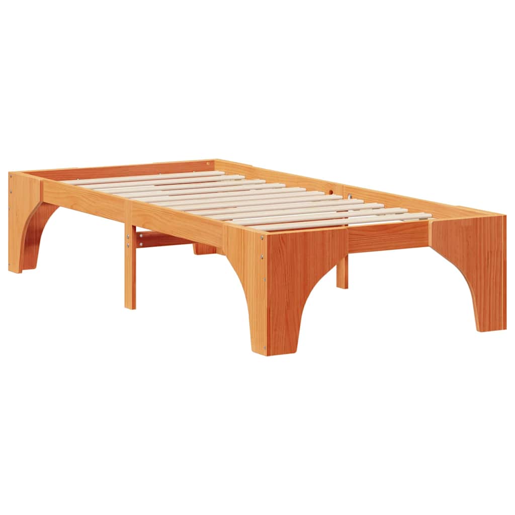 Cadre de lit Marron 90 x 200 cm Pin massif - XIOS