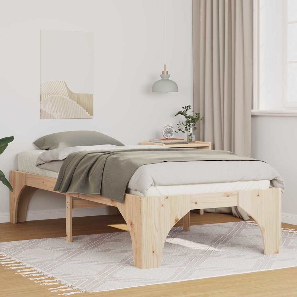 Cadre de lit Marron 80 x 200 cm Pin massif - XIOS