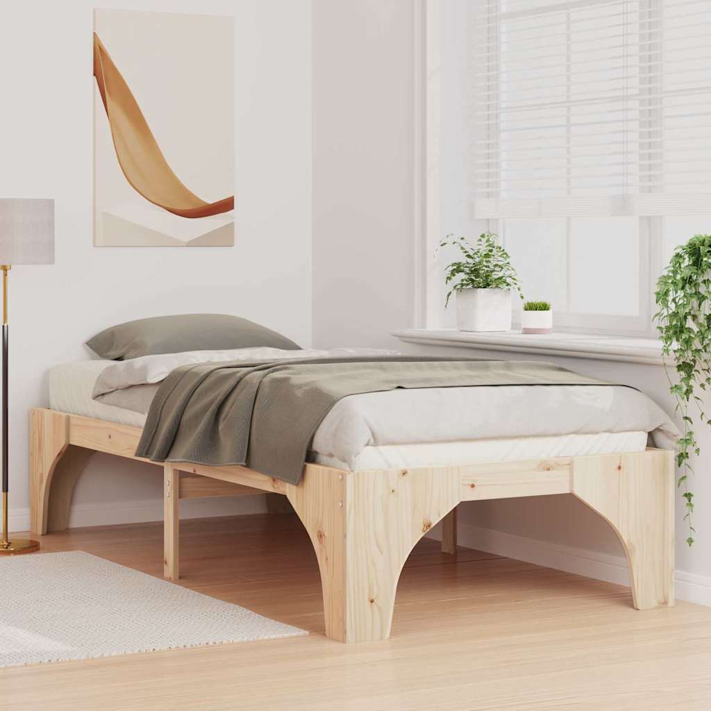 Cadre de lit Marron 80 x 200 cm Pin massif - XIOS