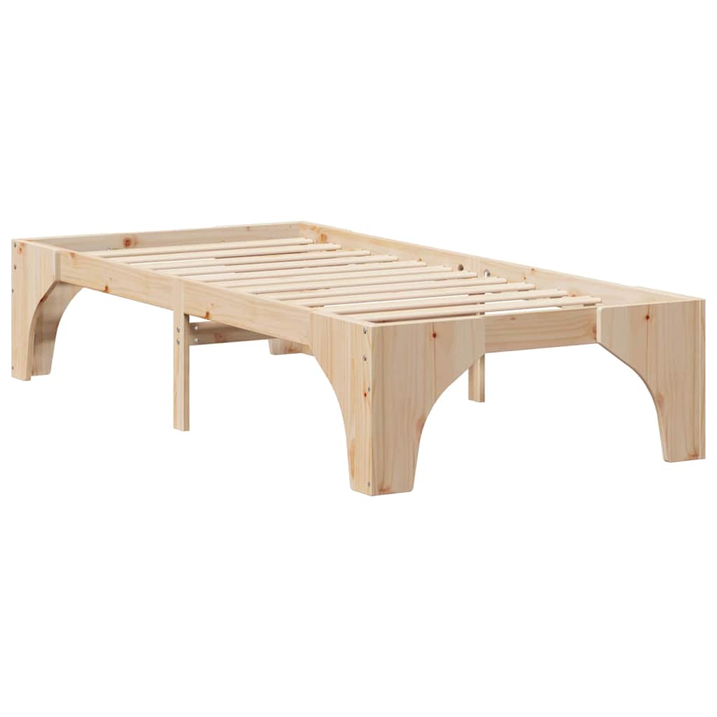 Cadre de lit Marron 75 x 190 cm Pin massif - XIOS