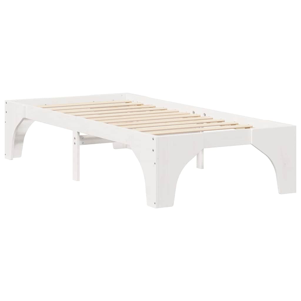 Cadre de lit Blanc 75 x 190 cm Pin massif - XIOS
