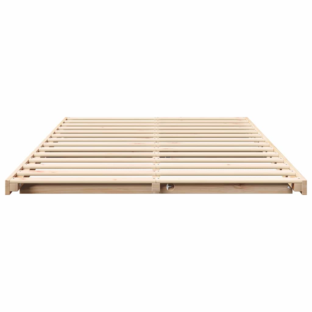 Cadre de lit Marron 120 x 190 cm Pin massif - XIOS