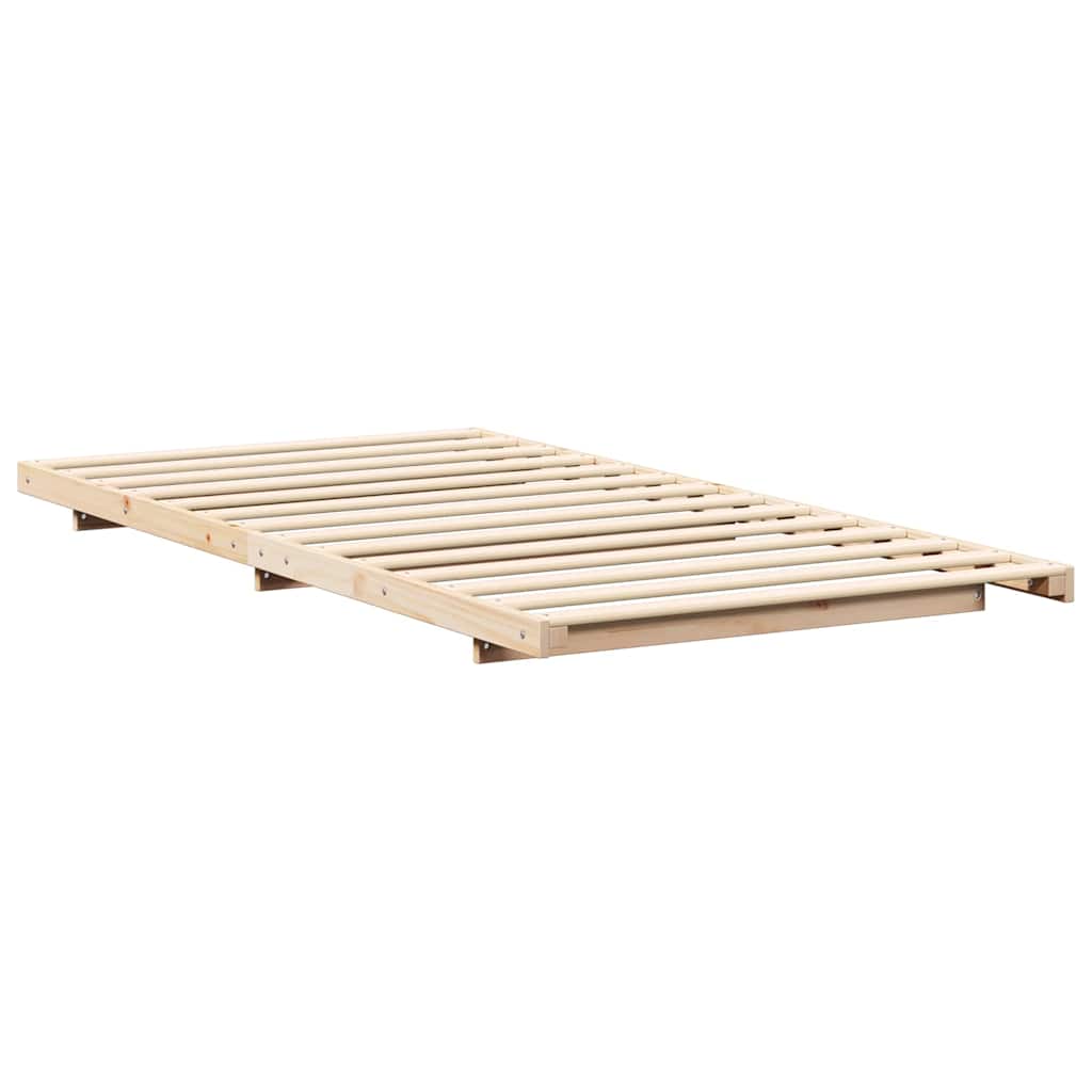Cadre de lit Marron 100 x 200 cm Pin massif - XIOS