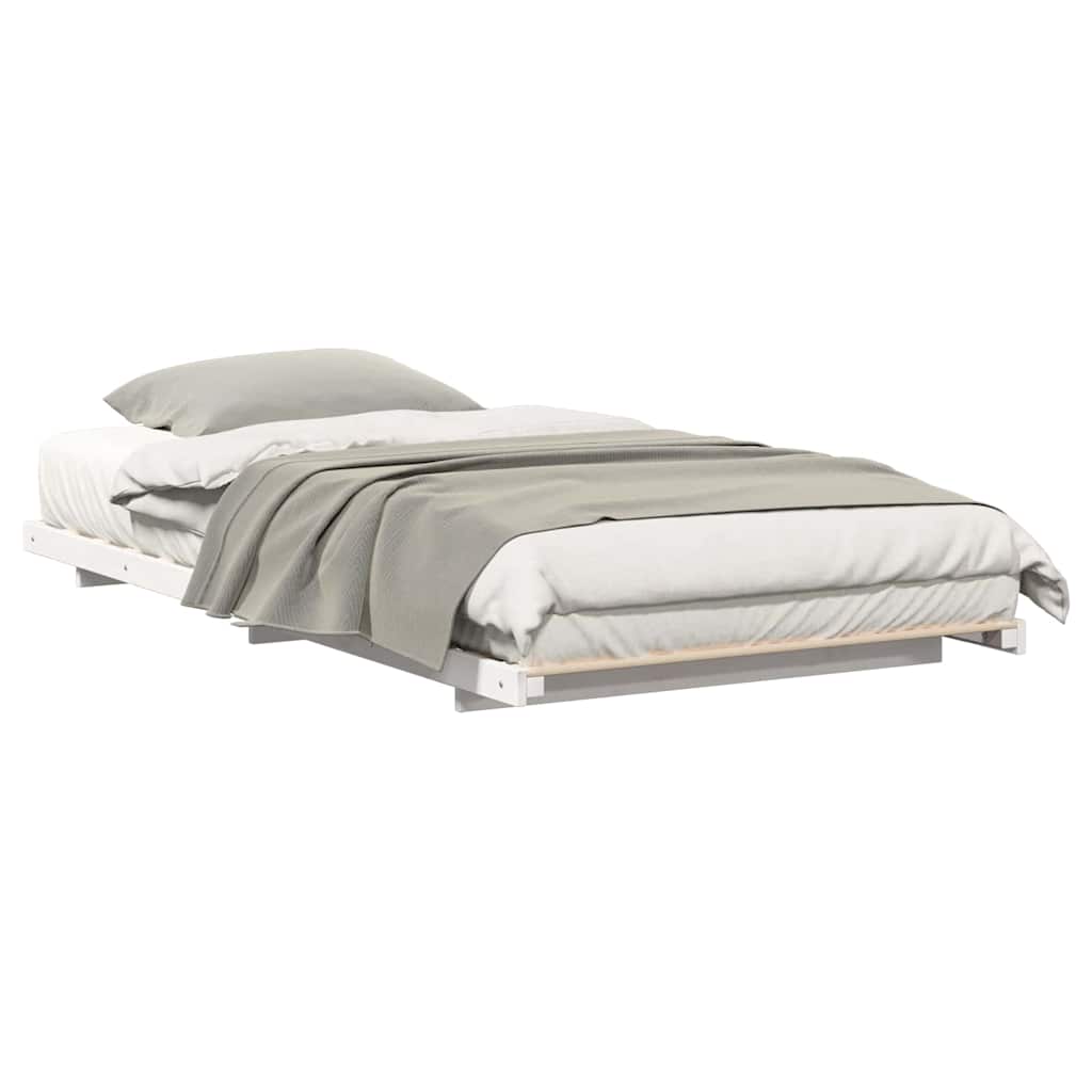 Cadre de lit Blanc 100 x 200 cm Pin massif - XIOS