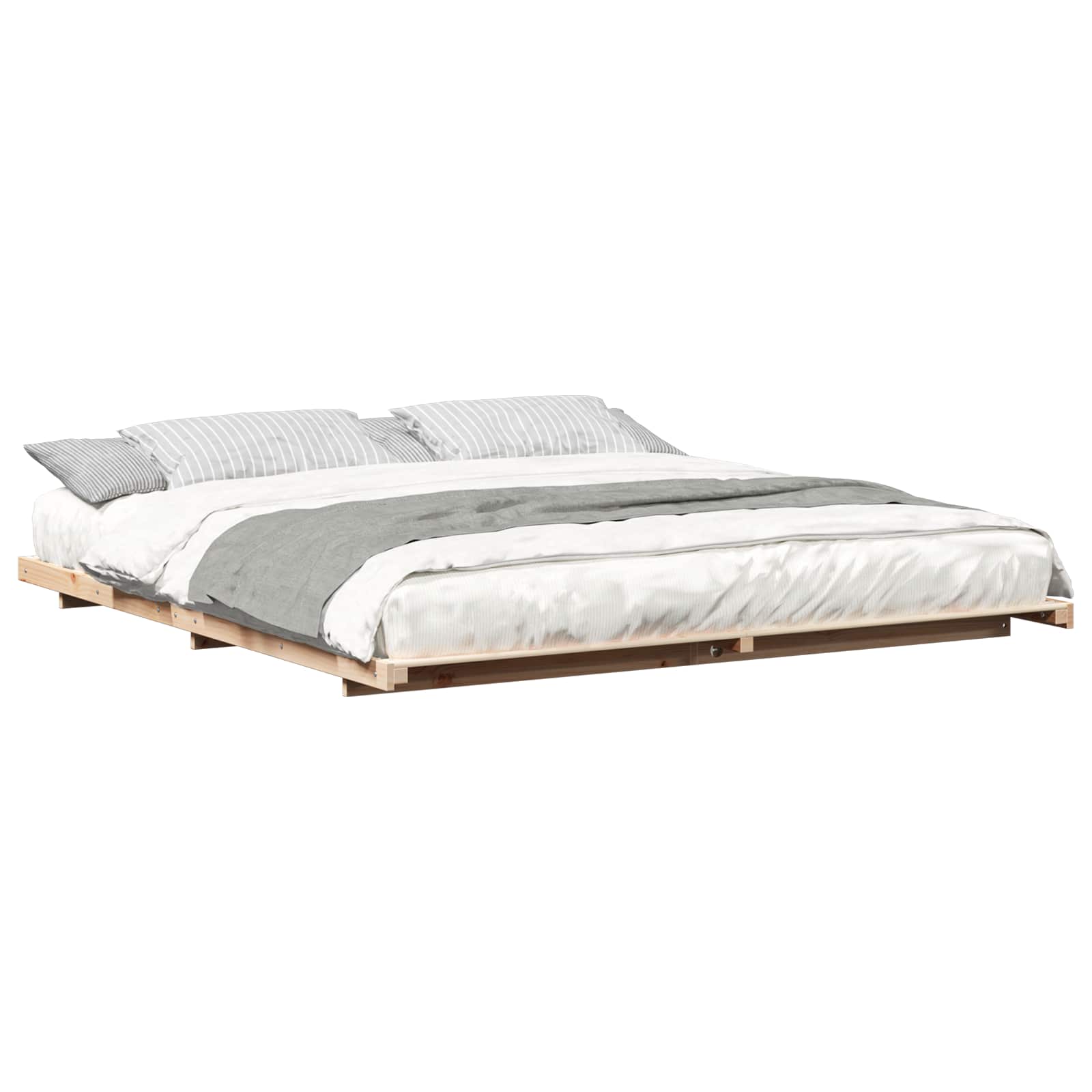 Cadre de lit Marron 180 x 210 cm Pin massif - XIOS