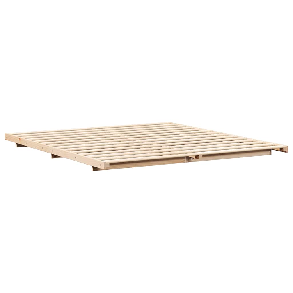Cadre de lit Marron 180 x 210 cm Pin massif - XIOS
