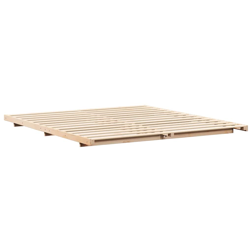 Cadre de lit Marron 180 x 210 cm Pin massif - XIOS